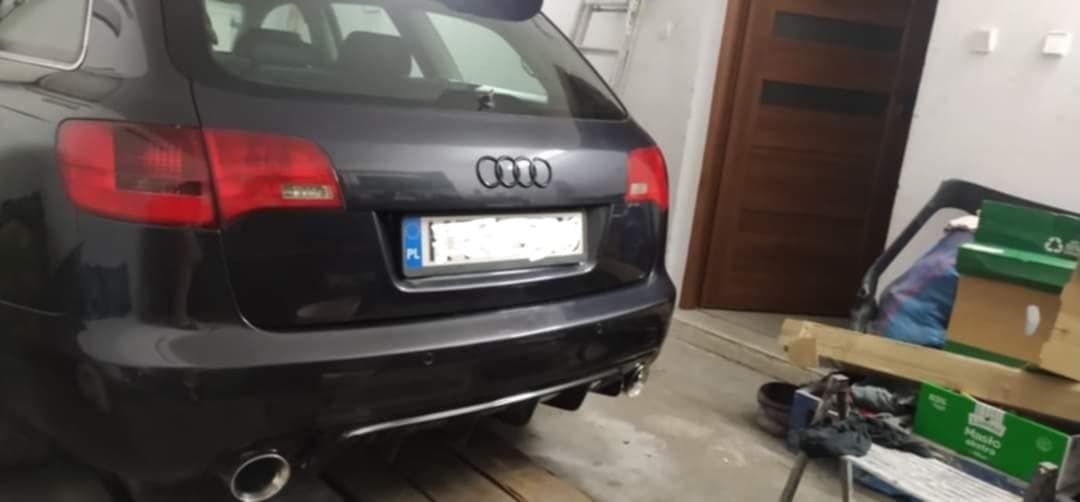 A6 C6 · widok w osi auta